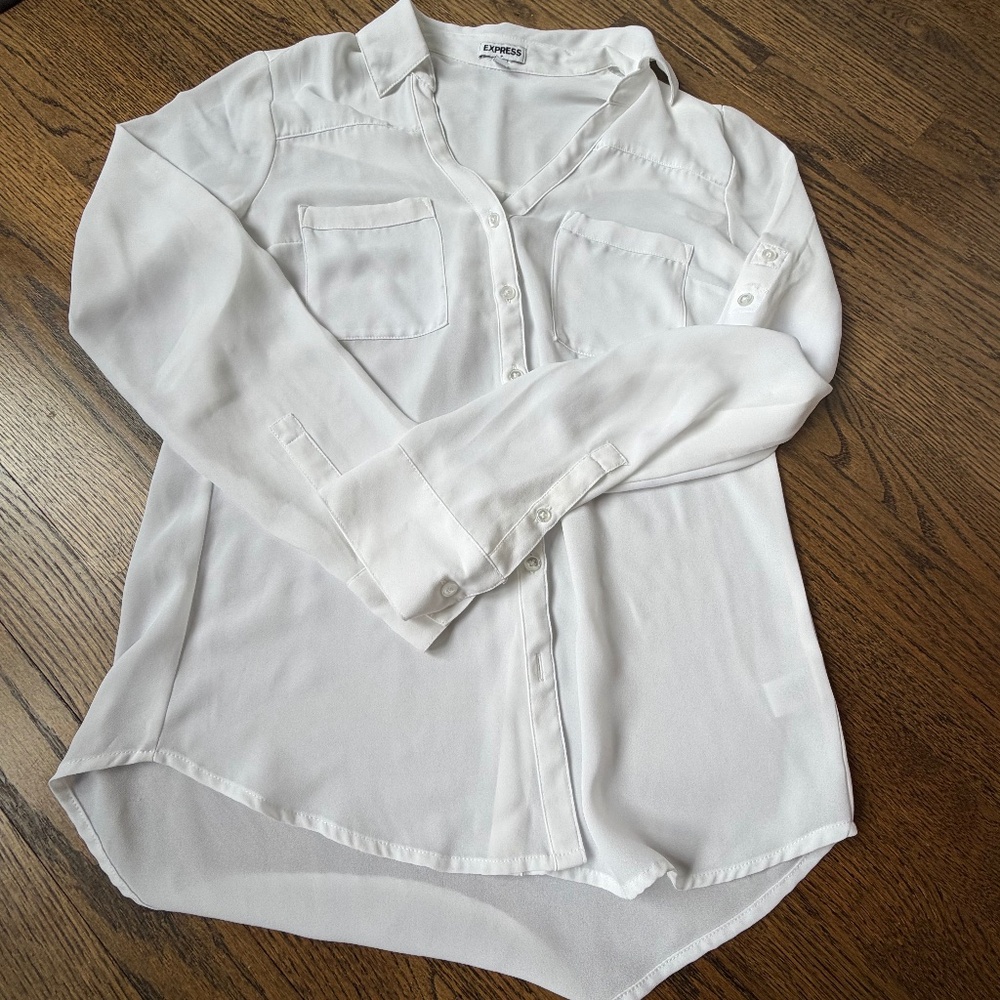 Express White Button Down - image 1